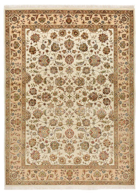 Oosters tapijt - Tabriz - 210 x 153 cm - crème