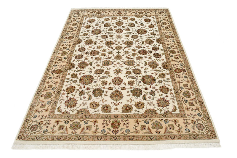 Oosters tapijt - Tabriz - 210 x 153 cm - crème