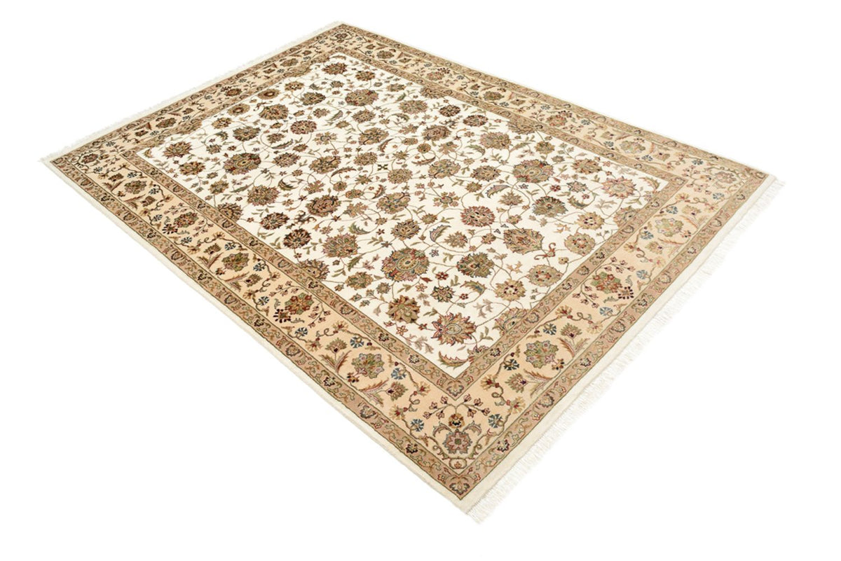 Oosters tapijt - Tabriz - 210 x 153 cm - crème