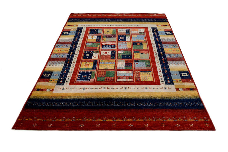 Gabbeh Tapijt - Loribaft Indus - 242 x 173 cm - veelkleurig