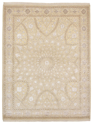 Oosters Tapijt - 293 x 222 cm - donker beige