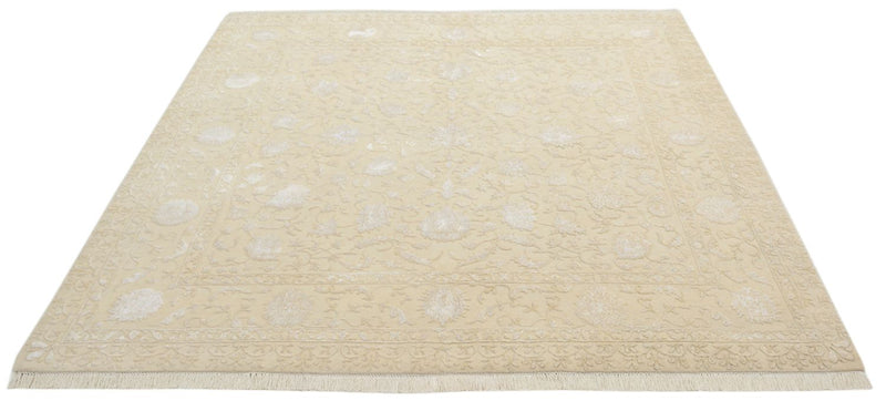 Oosters Tapijt vierkant  - 206 x 205 cm - licht beige