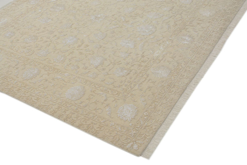 Oosters Tapijt vierkant  - 206 x 205 cm - licht beige