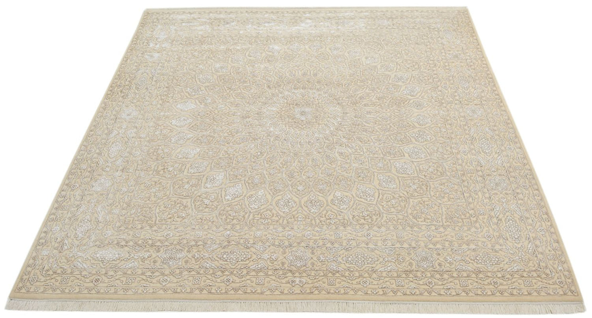 Oosters Tapijt vierkant  - 246 x 245 cm - donker beige