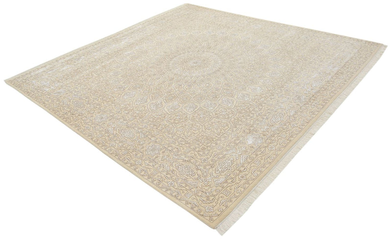 Oosters Tapijt vierkant  - 246 x 245 cm - donker beige