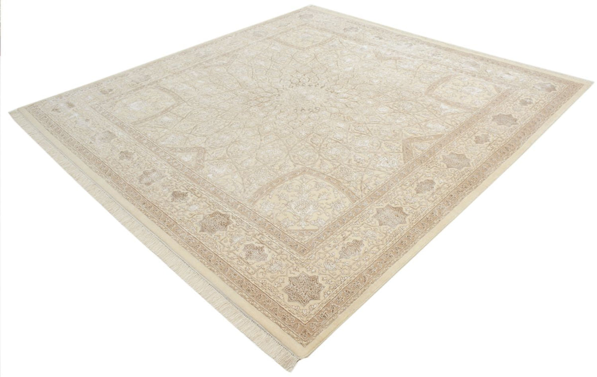 Oosters Tapijt vierkant  - 251 x 249 cm - donker beige