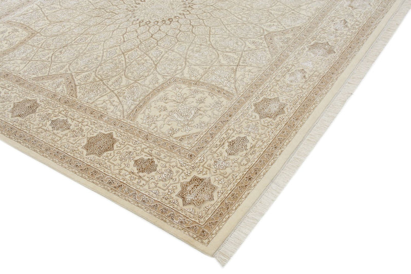 Oosters Tapijt vierkant  - 251 x 249 cm - donker beige