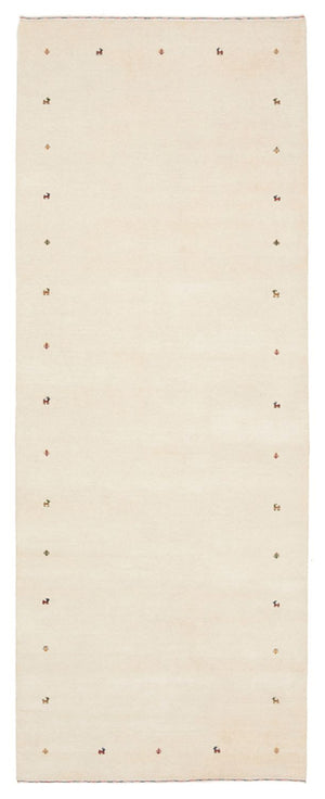 Loper Gabbeh Tapijt - Loribaft Indus - 334 x 128 cm - crème