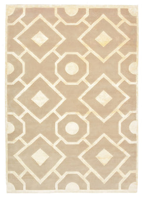 Designer tapijt - 240 x 170 cm - donker beige