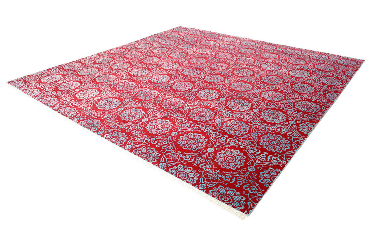 Designer tapijt vierkant  - 321 x 319 cm - licht rood