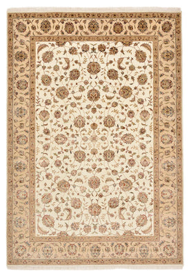 Oosters tapijt - Tabriz - 241 x 167 cm - licht beige