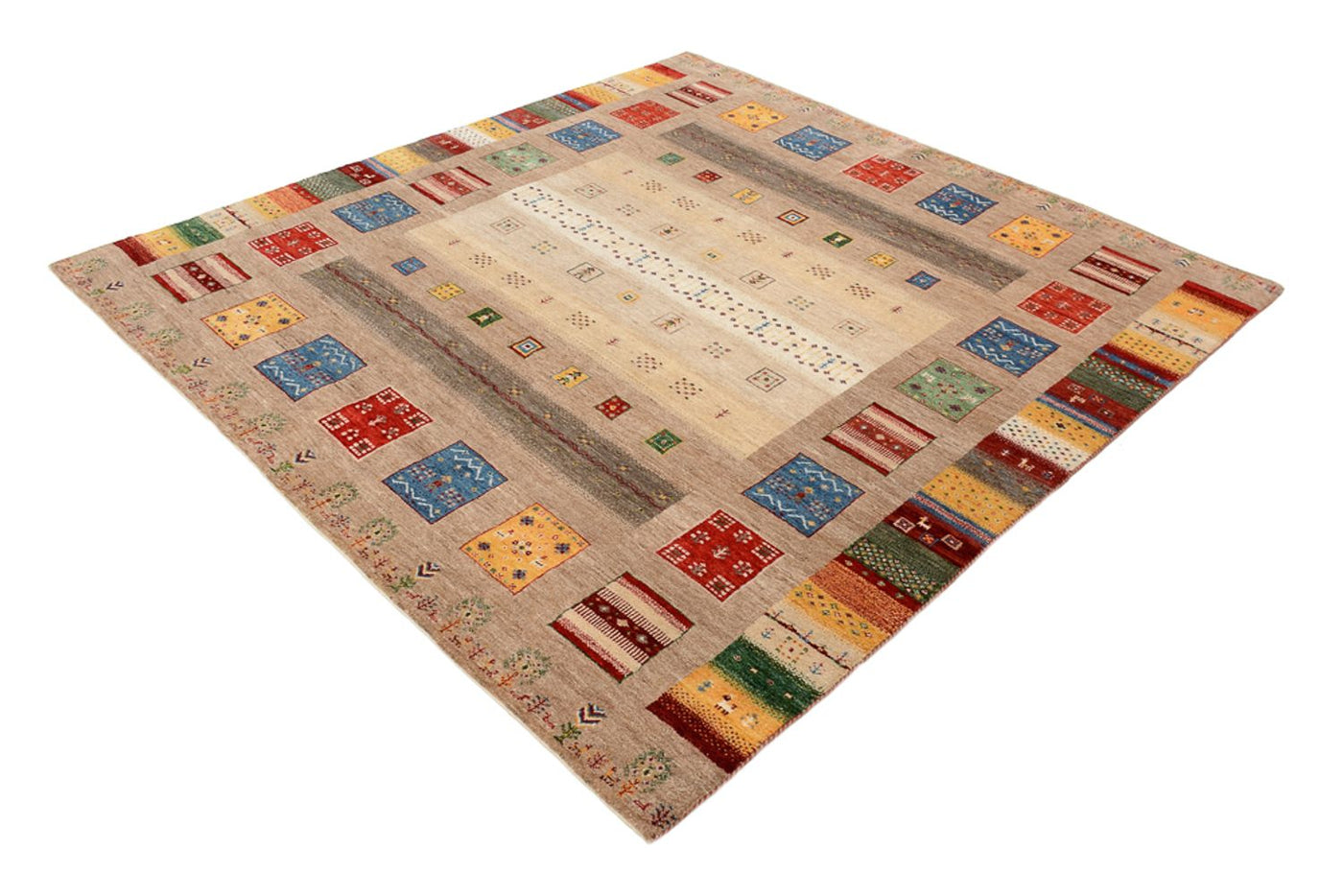 Indo Loribaft Tapijt 203x201cm - Wollen tapijt