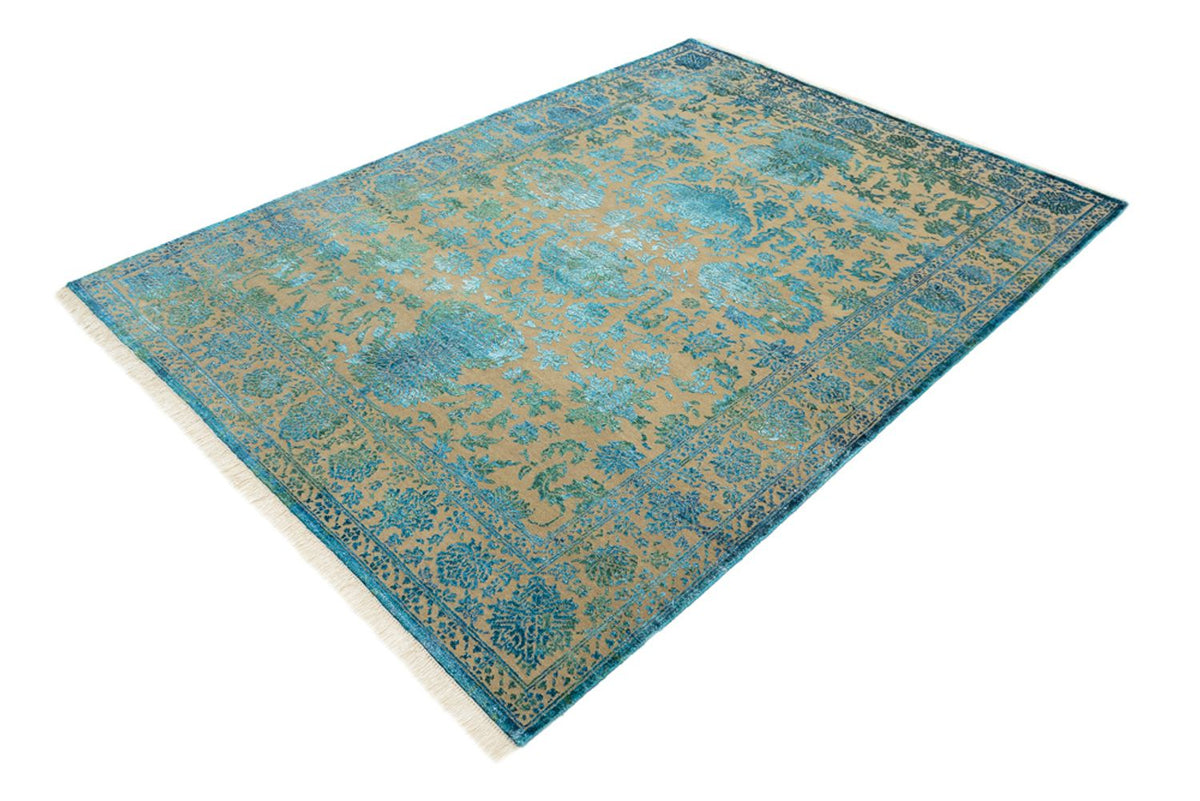Designer tapijt - 175 x 123 cm - lichtblauw