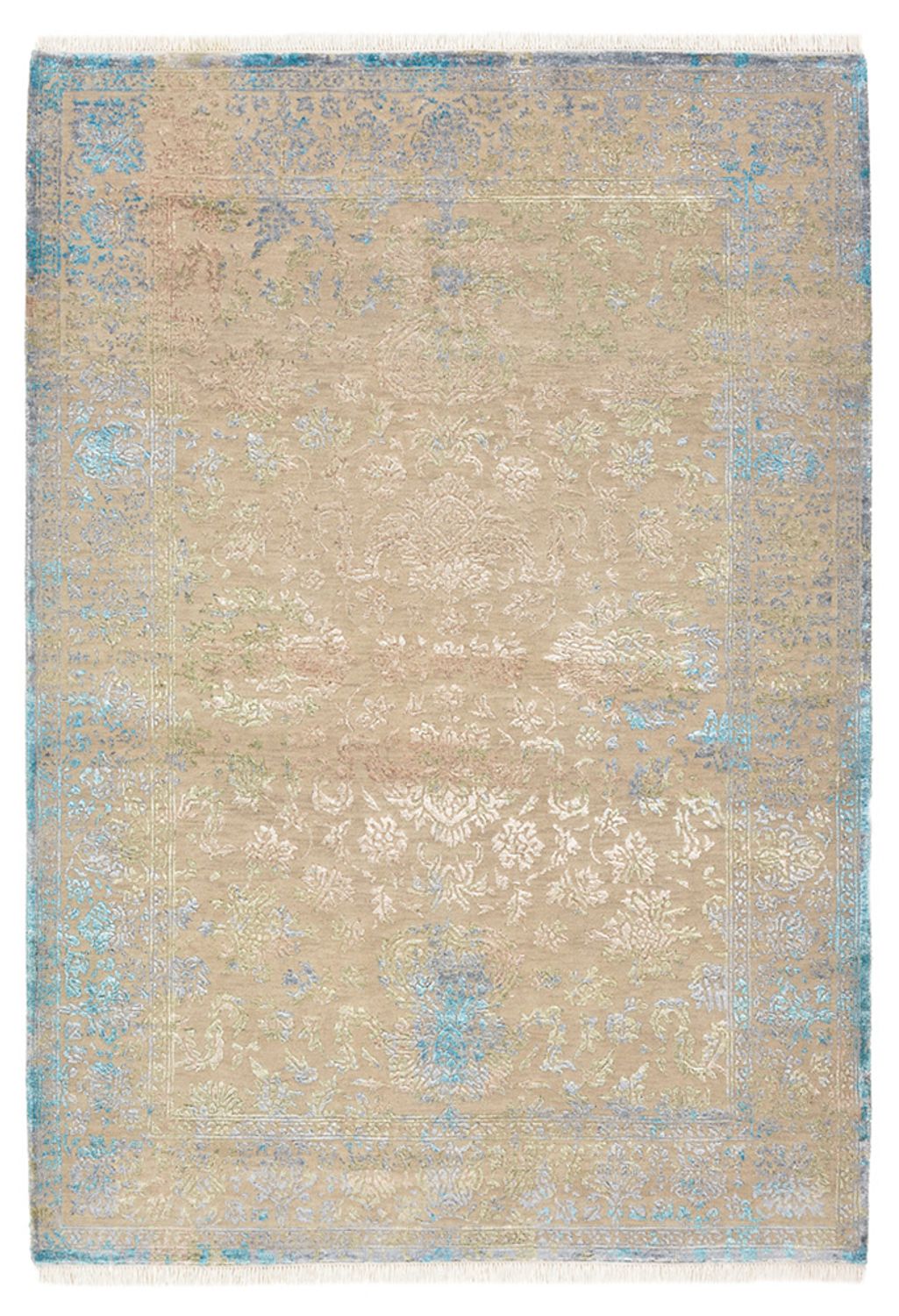 Designer tapijt - 186 x 129 cm - licht beige