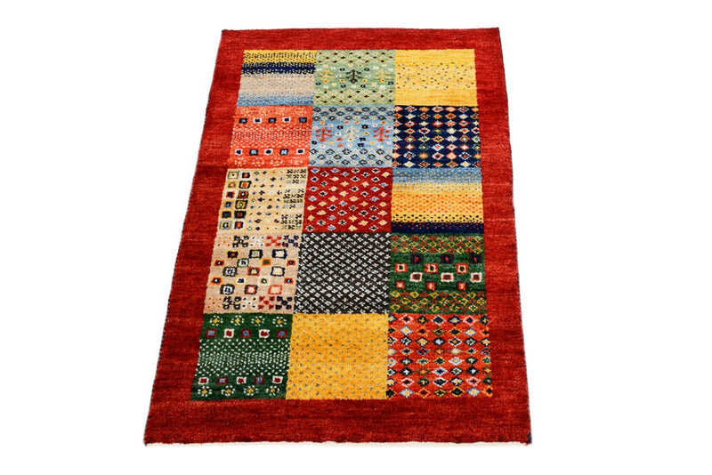 Gabbeh Tapijt - Loribaft Indus - 89 x 64 cm - veelkleurig