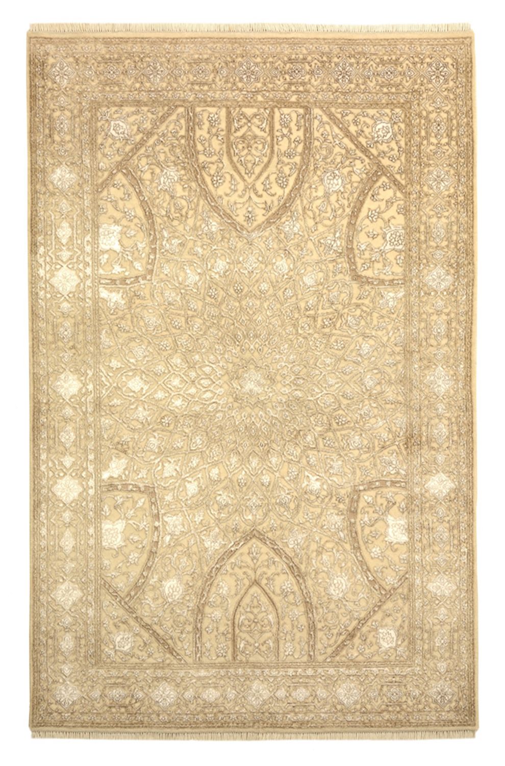 Oosters Tapijt - 185 x 121 cm - donker beige