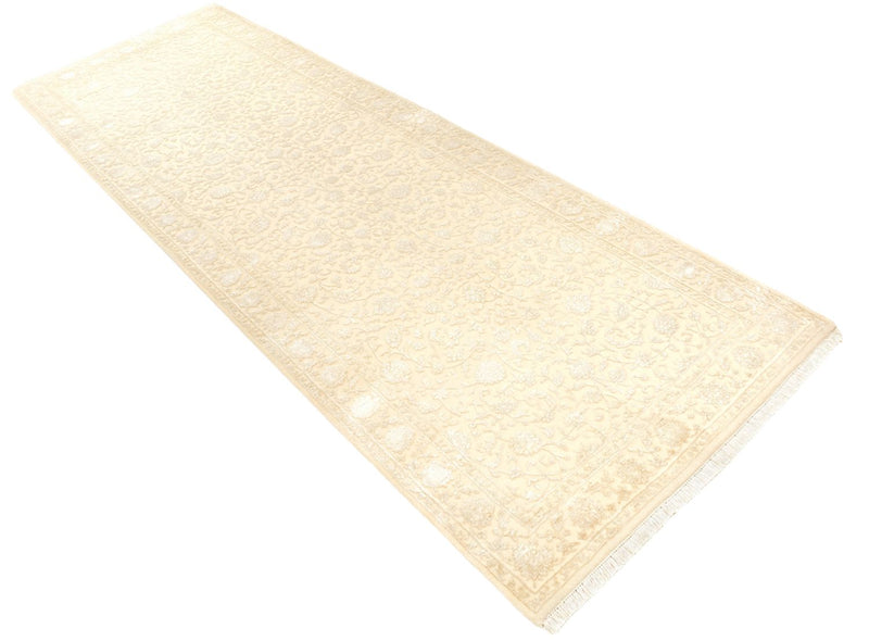 Loper Oosters Tapijt - 301 x 107 cm - licht beige