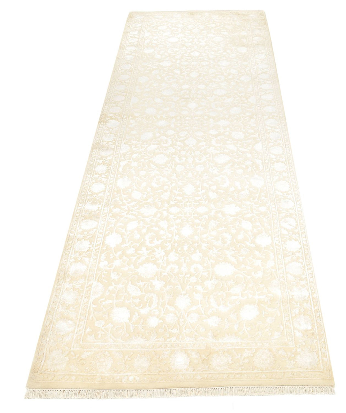 Loper Oosters Tapijt - 301 x 107 cm - licht beige
