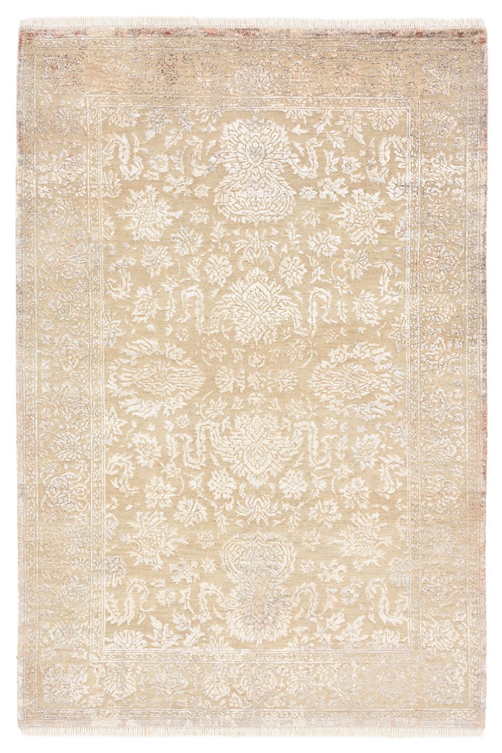 Designer tapijt - 183 x 124 cm - licht beige