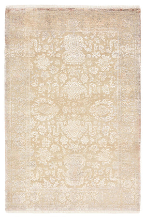 Designer tapijt - 183 x 124 cm - licht beige