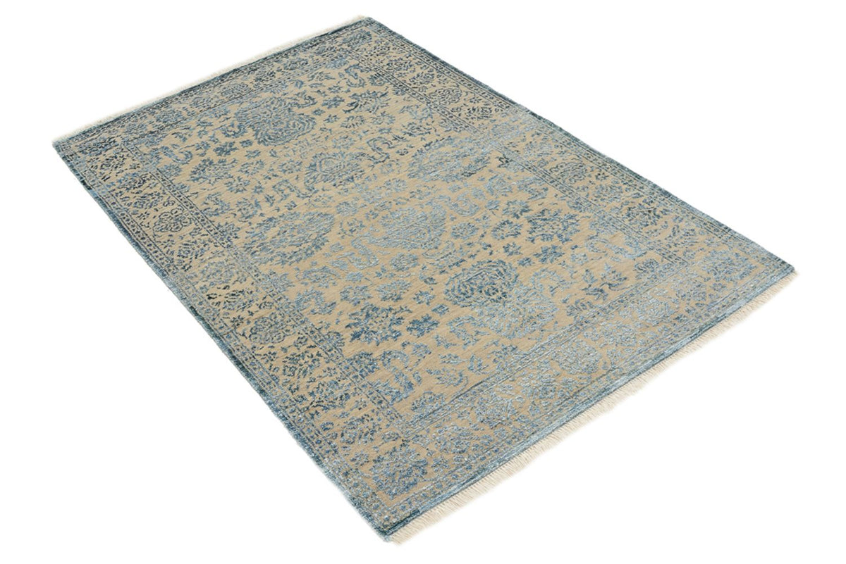 Designer tapijt - 151 x 106 cm - lichtblauw