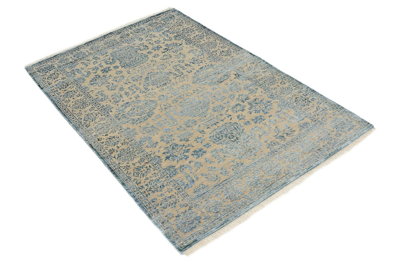 Designer tapijt - 151 x 106 cm - lichtblauw