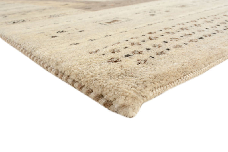 Gabbeh Tapijt - Loribaft Indus - 203 x 146 cm - donker beige