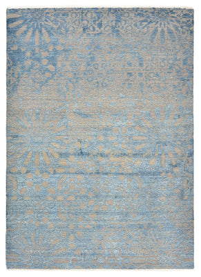 Designer tapijt - 240 x 173 cm - zee blauw