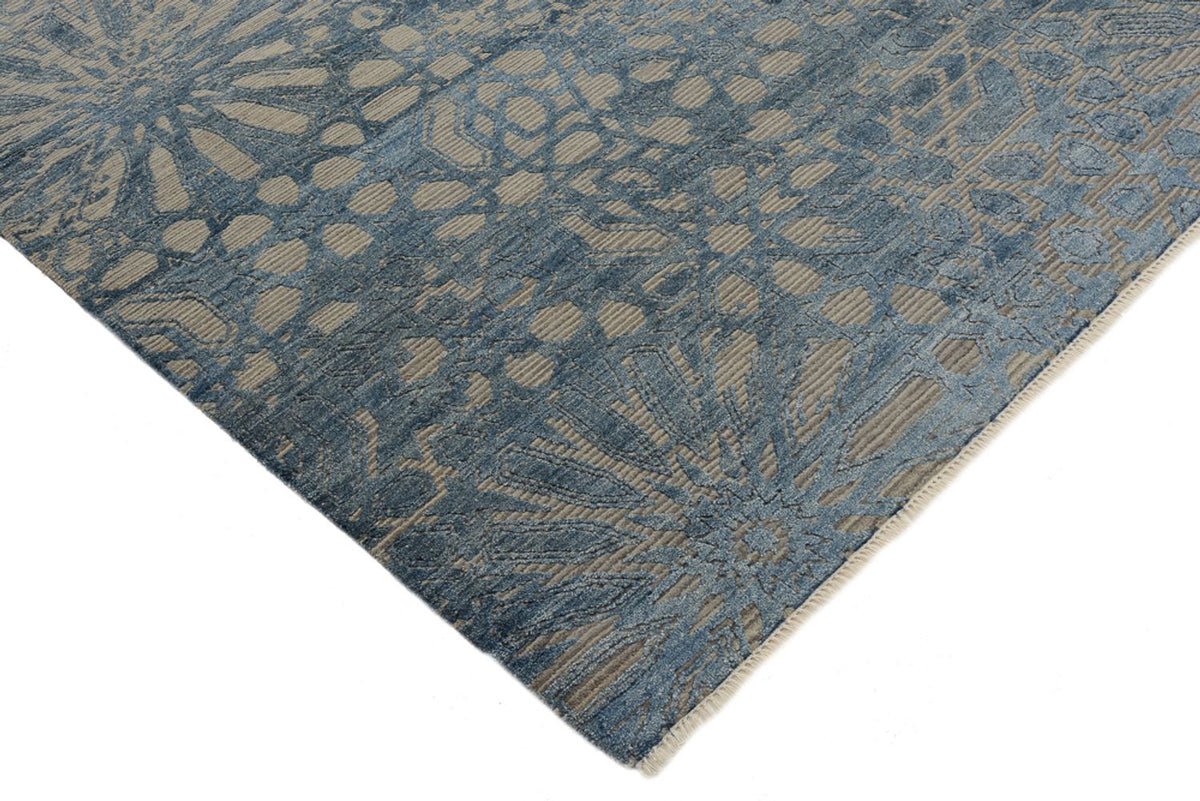 Designer tapijt - 240 x 173 cm - zee blauw