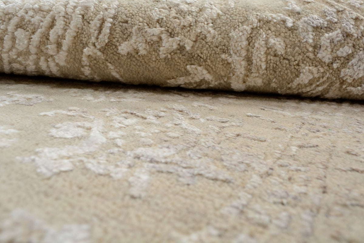 Designer tapijt - 153 x 94 cm - donker beige