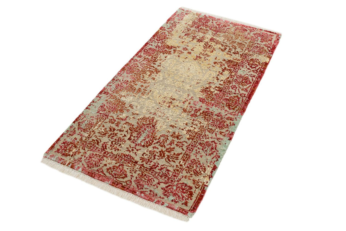 Designer tapijt - 134 x 71 cm - licht rood