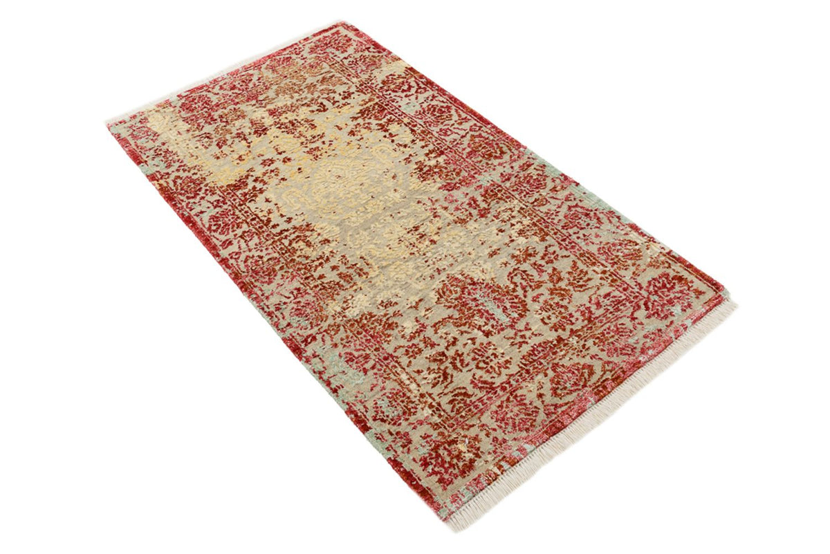 Designer tapijt - 134 x 71 cm - licht rood