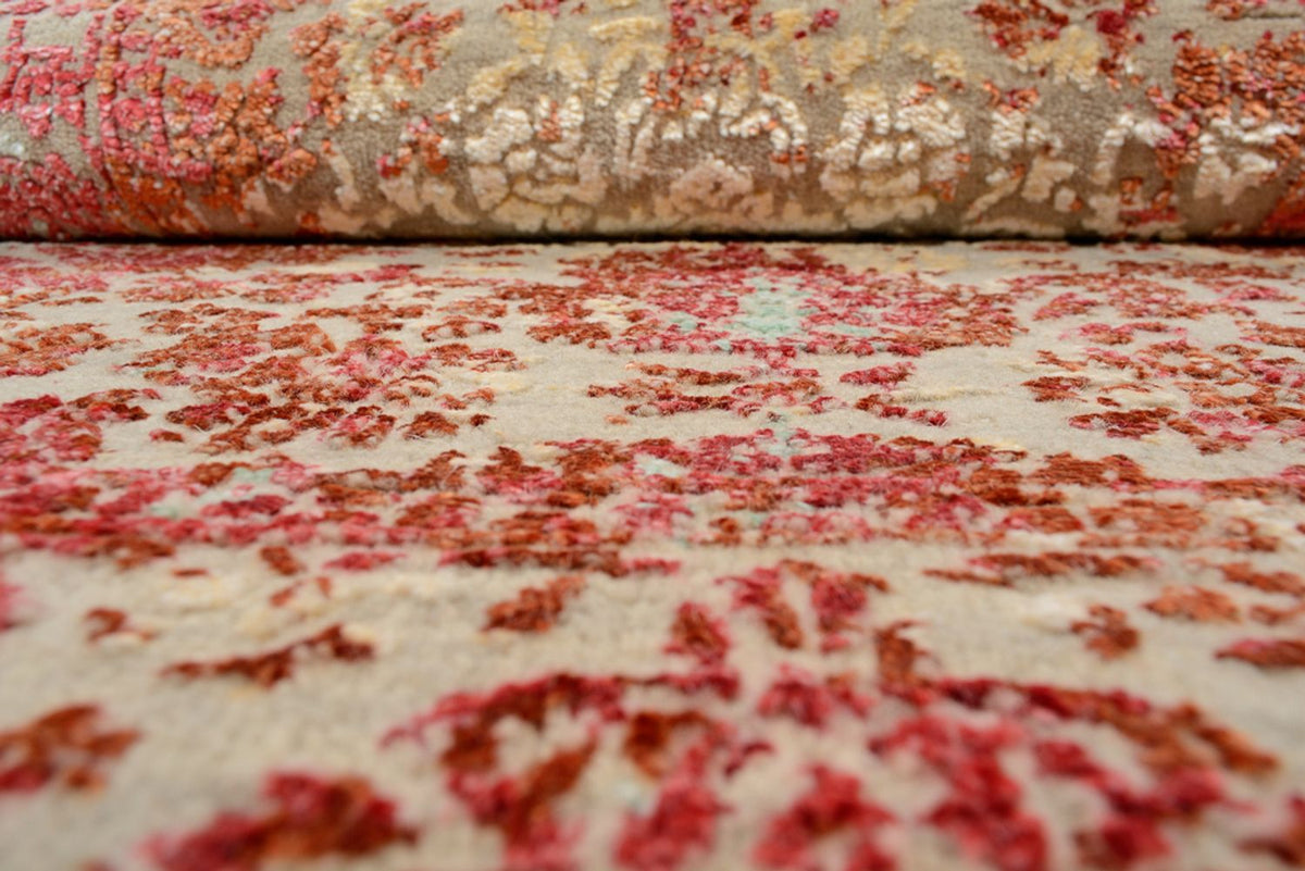 Designer tapijt - 134 x 71 cm - licht rood