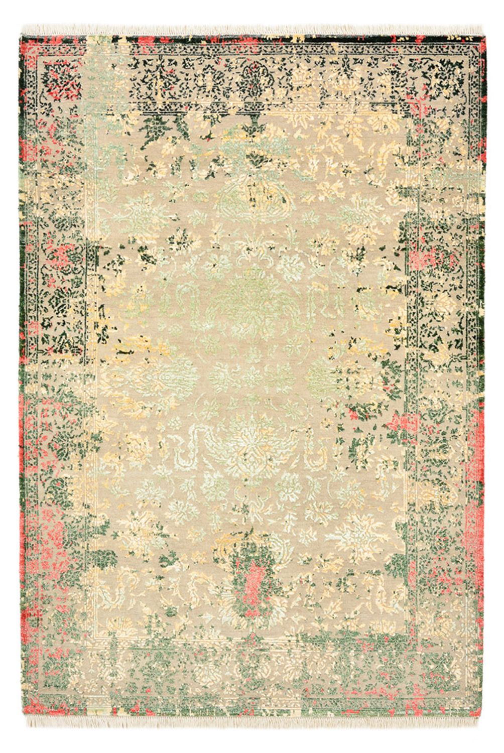 Designer tapijt - 188 x 130 cm - licht beige