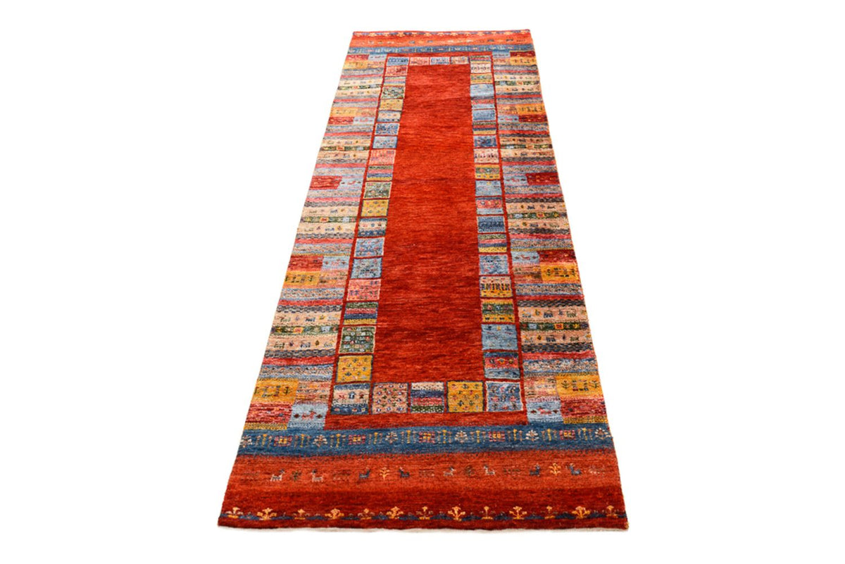 Loper Gabbeh Tapijt - Loribaft Indus - 249 x 82 cm - veelkleurig