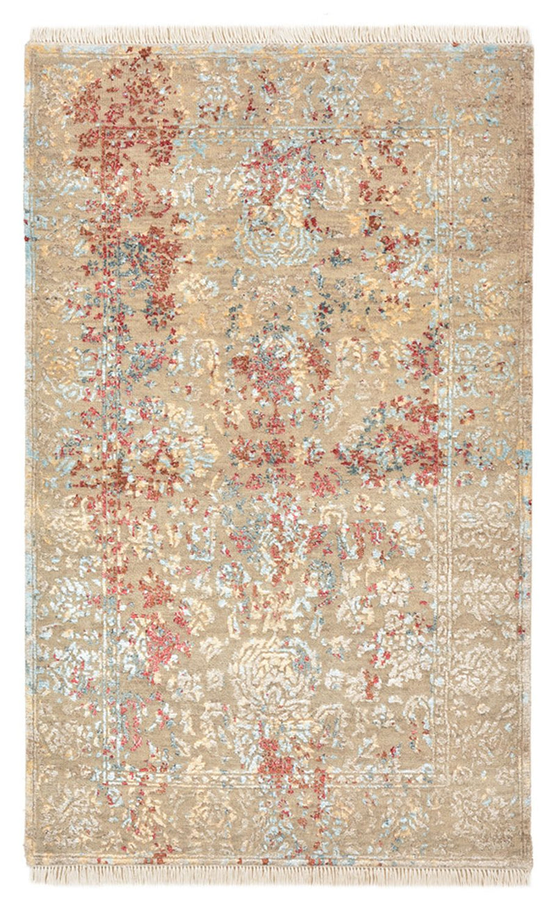 Designer tapijt - 129 x 81 cm - licht beige