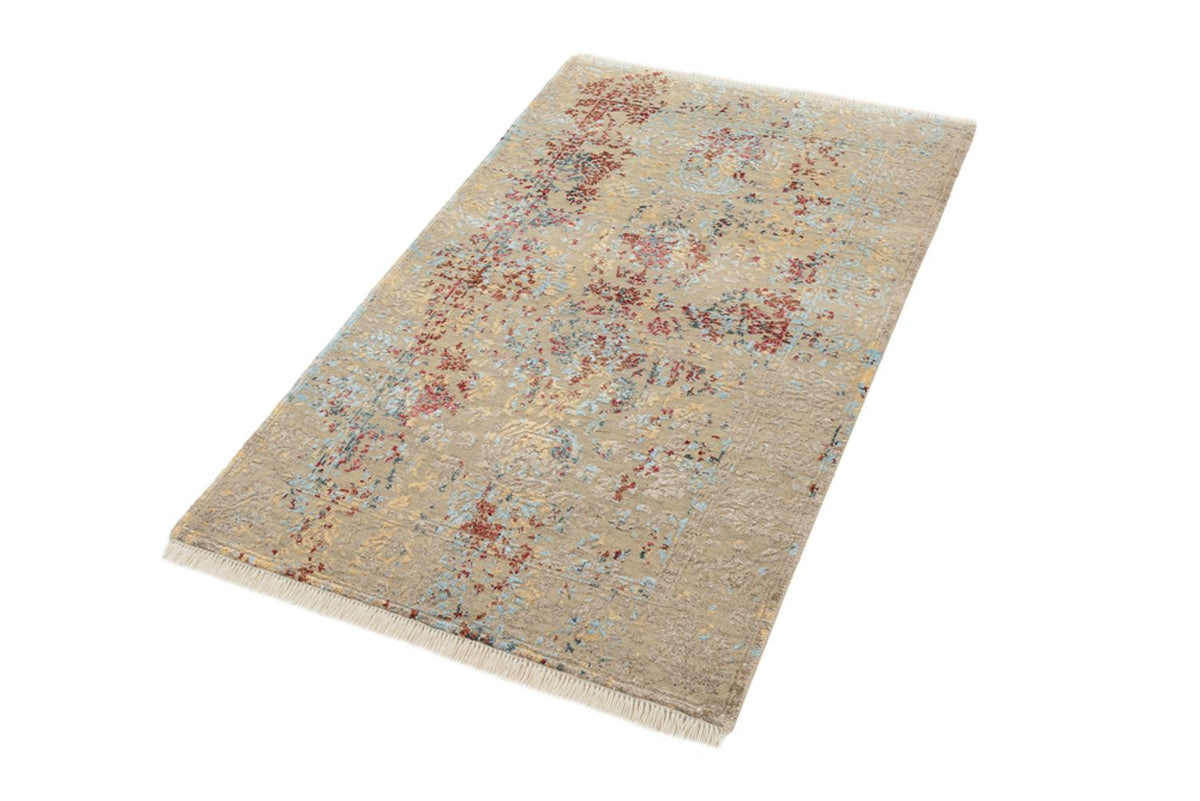 Designer tapijt - 129 x 81 cm - licht beige