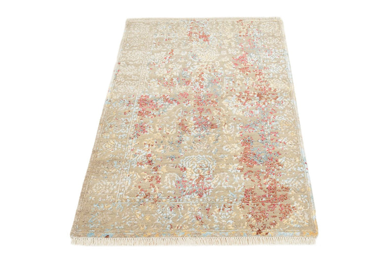 Designer tapijt - 129 x 81 cm - licht beige
