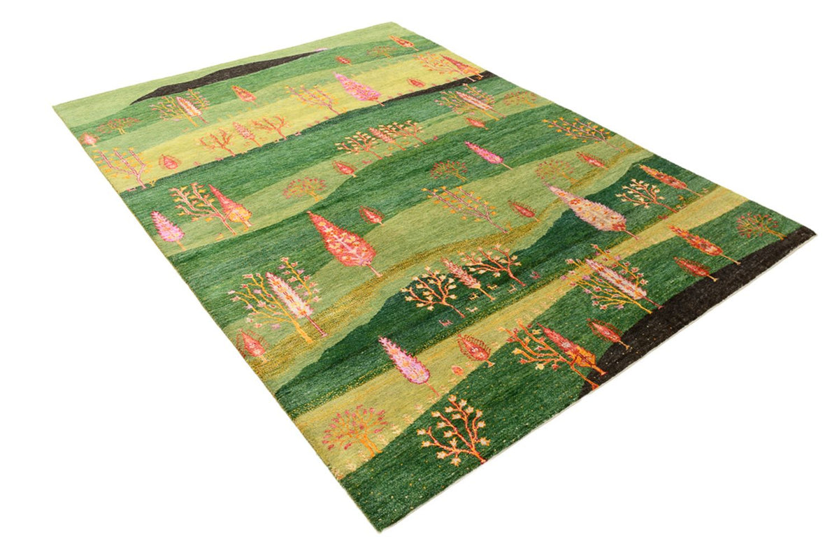 Gabbeh Tapijt - Loribaft Indus - 247 x 172 cm - groen