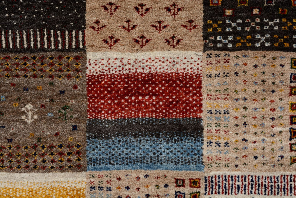 Gabbeh Tapijt - Loribaft Indus - 350 x 250 cm - donker beige