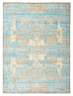 Designer tapijt - 234 x 176 cm - lichtblauw