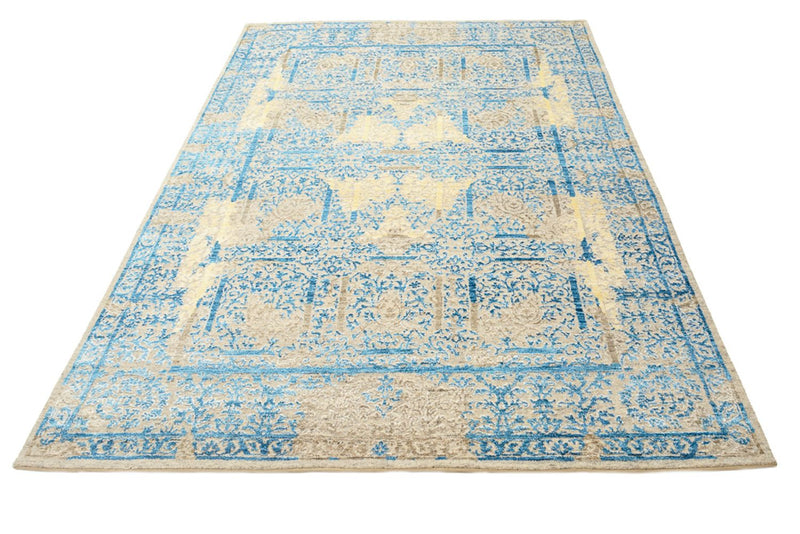 Designer tapijt - 234 x 176 cm - lichtblauw