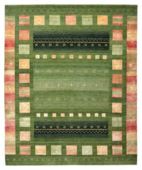 Gabbeh Tapijt - Loribaft Indus - 302 x 248 cm - groen