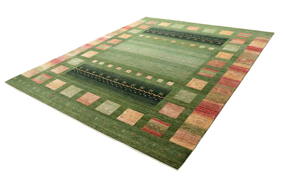 Gabbeh Tapijt - Loribaft Indus - 302 x 248 cm - groen