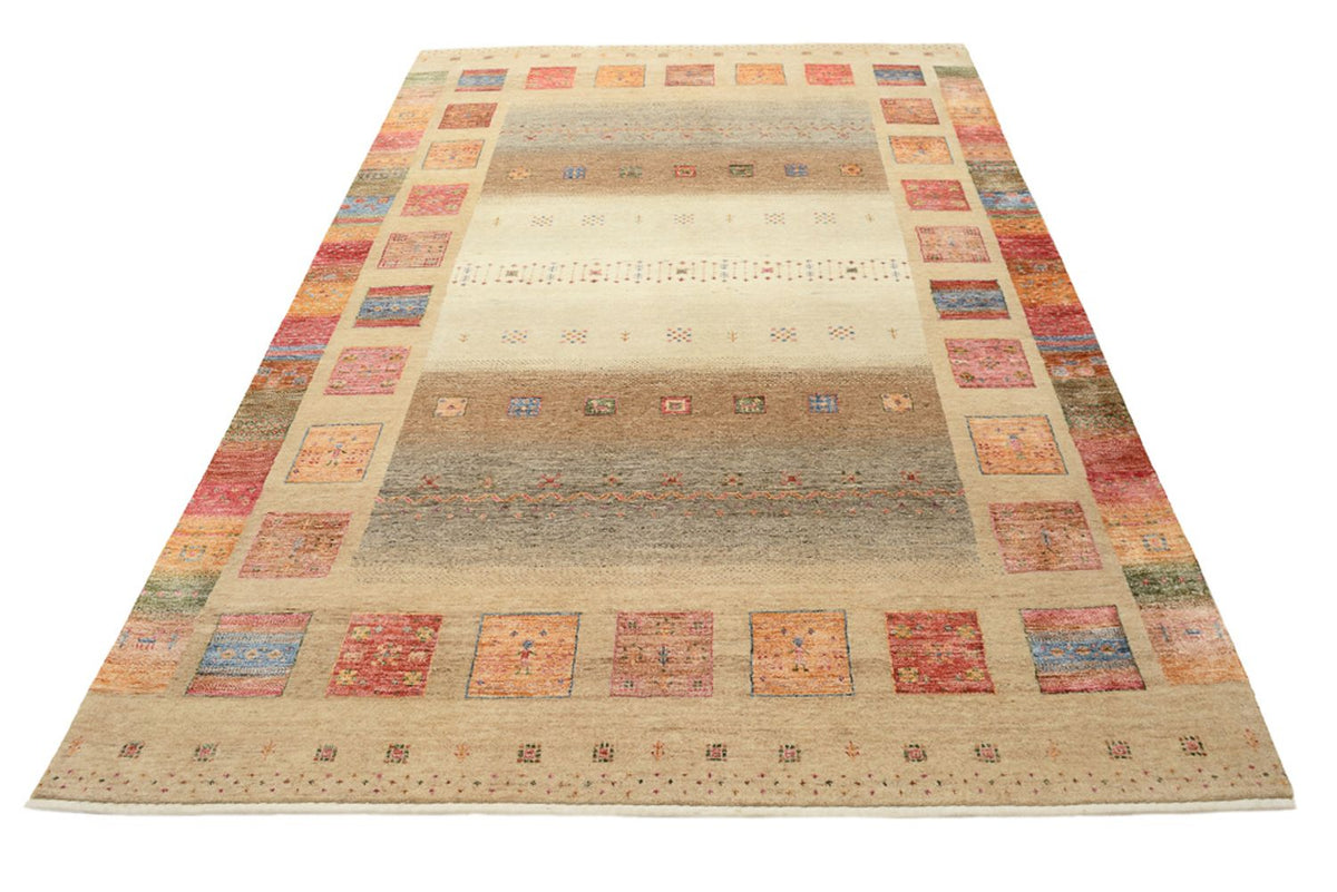 Gabbeh Tapijt - Loribaft Indus - 255 x 173 cm - donker beige