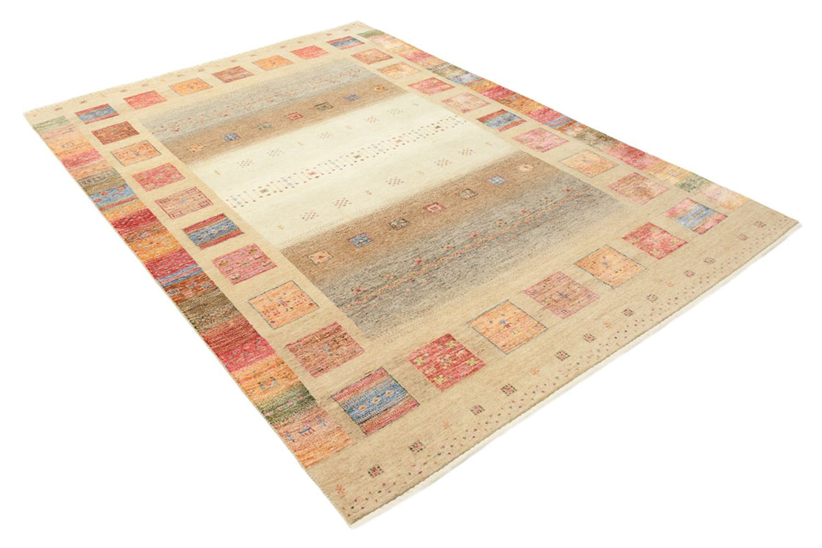 Gabbeh Tapijt - Loribaft Indus - 255 x 173 cm - donker beige