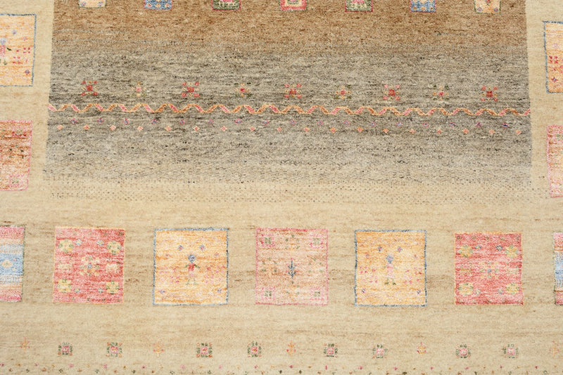 Gabbeh Tapijt - Loribaft Indus - 255 x 173 cm - donker beige