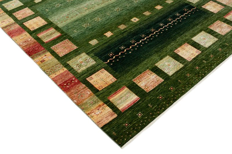 Gabbeh Tapijt - Loribaft Indus - 245 x 178 cm - groen