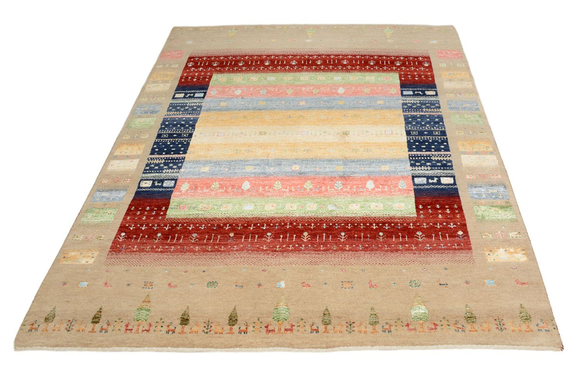 Gabbeh Tapijt - Loribaft Indus - 207 x 156 cm - veelkleurig