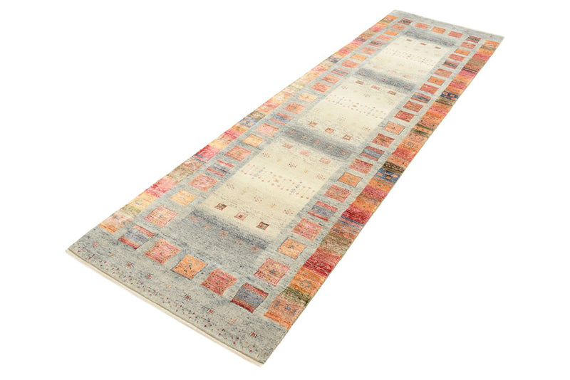 Loper Gabbeh Tapijt - Loribaft Indus - 295 x 82 cm - veelkleurig